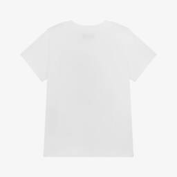 Moschino-Кремовая футболка с медведем и барабаном из хлопка для мальчиков | Childrensalon Outlet