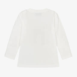 Moschino Baby-Boys Ivory Bear Long Sleeve Tee | Childrensalon Outlet