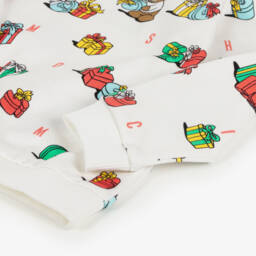 Moschino Baby-Boys Ivory Gift Print Sweatshirt | Childrensalon Outlet