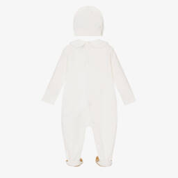 Moschino-Boys Ivory Teddy & Rainbow Set | Childrensalon Outlet