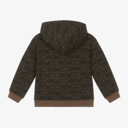 موسكينو Kid-Teen-توب هودي مزيج قطن محبوك لون بني | Childrensalon Outlet