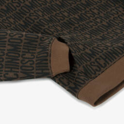 موسكينو Kid-Teen-توب هودي مزيج قطن محبوك لون بني | Childrensalon Outlet