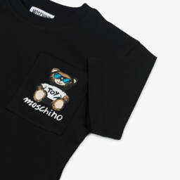 Moschino-طقم قطن للأولاد بلون الليل مع دب | Childrensalon Outlet