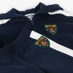 Moschino Baby-بدلة رياضية قطن لون كحلي للأولاد | Childrensalon Outlet