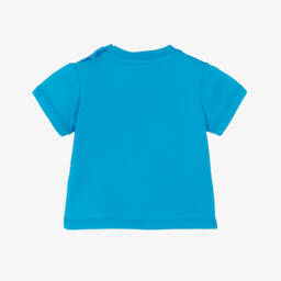 Moschino-Boys' Ocean Blue Bear Tee | Childrensalon Outlet