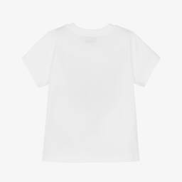 Moschino-Футболка с белым медведем и пальмами для мальчиков | Childrensalon Outlet