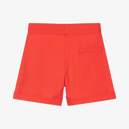 Moschino Kid-Teen-Boys Red Cotton Teddy Shorts | Childrensalon Outlet