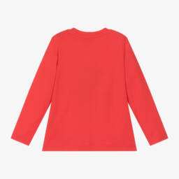 Moschino Kid-Teen-Boys Red Festive Bear Top | Childrensalon Outlet