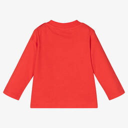 Moschino Малыши-Красный топ с медвежатами для мальчиков | Childrensalon Outlet