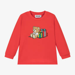 Moschino Baby-Boys Red Teddy Bear Top | Childrensalon Outlet