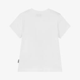 Moschino-Мягкая белая футболка с медведем для мальчиков | Childrensalon Outlet