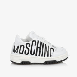 Moschino-Boys Stealth Leather Sneakers | Childrensalon Outlet