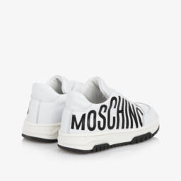 Moschino-Boys Stealth Leather Sneakers | Childrensalon Outlet