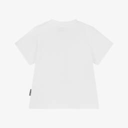 Moschino-Футболка с белым медведем для мальчиков | Childrensalon Outlet