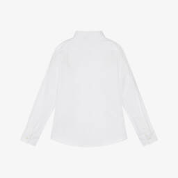 Moschino-Рубашка из белого хлопка с медвежьей эмблемой для мальчиков | Childrensalon Outlet