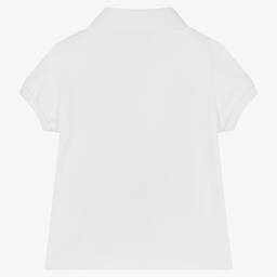 Moschino Baby-Boys White Cotton Polo Shirt | Childrensalon Outlet