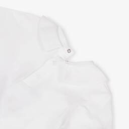 Moschino-طقم بلاي سوت أبيض للأولاد بشعار تيدي | Childrensalon Outlet