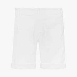 موسكينو Kid-Teen-شورت قطن تويل لون أبيض للأولاد | Childrensalon Outlet