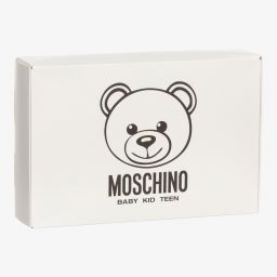 Moschino Baby-أوفرول بادي قطن لون عاجي وأزرق باهت للأطفال (عدد 2) | Childrensalon Outlet