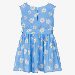 Moschino-فستان أزرق بنقشة الأقحوان للبنات | Childrensalon Outlet