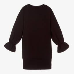 Moschino Kid-Teen-Girls Black Bear Logo Dress | Childrensalon Outlet