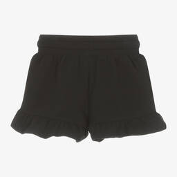 Moschino Kid-Teen-شورت بطبعة تيدي بير قطن جيرسي لون أسود للبنات | Childrensalon Outlet