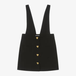Moschino Kid-Teen-Girls Black Crêpe Pinafore Skirt | Childrensalon Outlet