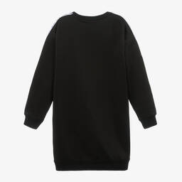 Moschino Kid-Teen-Girls Black Double Question Mark Logo Dress | Childrensalon Outlet