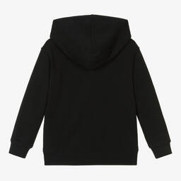 موسكينو Kid-Teen-هودي قطن جيرسي لون أسود وذهبي للبنات | Childrensalon Outlet