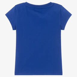 Moschino Кид-Тин-Синяя хлопковая футболка | Childrensalon Outlet