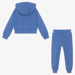 Moschino Кид-Тин-Синий спортивный костюм для девочек | Childrensalon Outlet