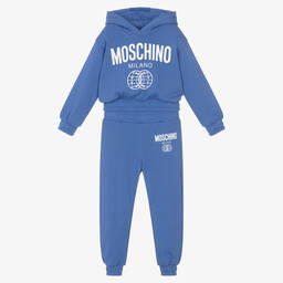 Moschino Кид-Тин-Синий спортивный костюм для девочек | Childrensalon Outlet