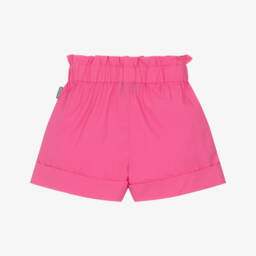 Moschino-Girls Blush Poplin Paperbag Shorts | Childrensalon Outlet