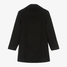 Moschino Кид-Тин-Girls Charcoal Wool Blend Coat | Childrensalon Outlet