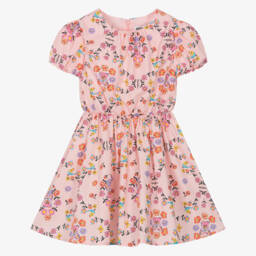 Moschino-Girls Cotton Candy Floral Frock | Childrensalon Outlet