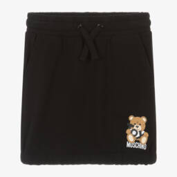 Moschino-Girls Cotton Jersey Bear Skirt | Childrensalon Outlet