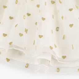 Moschino-Girls Creamy Heart Charm Ensemble | Childrensalon Outlet