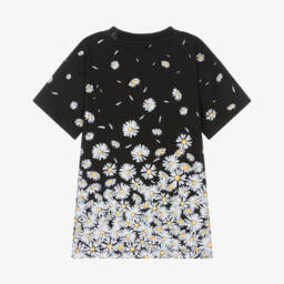 Moschino-Girls Ebony Floral Cotton Sundress | Childrensalon Outlet