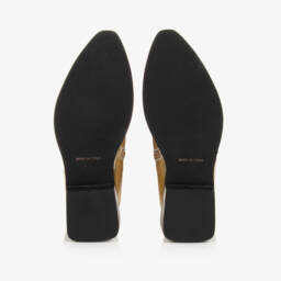 موسكينو-بوت كاوبوي جلد لون ذهبي براق للبنات | Childrensalon Outlet