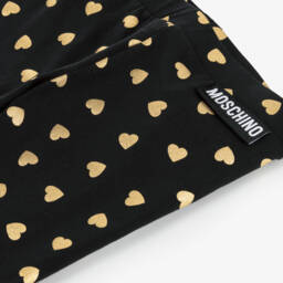Moschino Kid-Teen-Girls Heart Print Cotton Leggings | Childrensalon Outlet