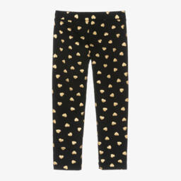 Moschino Kid-Teen-Girls Heart Print Cotton Leggings | Childrensalon Outlet