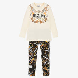 Legging store doré fille