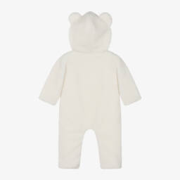 Moschino Baby-Girls Ivory Fleece Pramsuit | Childrensalon Outlet