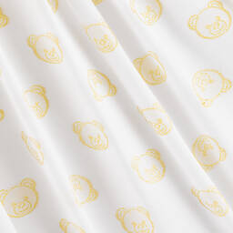 Moschino Kid-Teen-Girls Ivory & Gold Teddy Bear Dress | Childrensalon Outlet