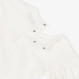 Moschino-Girls Ivory & Pink Floral Duo | Childrensalon Outlet