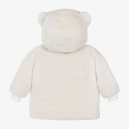 Moschino Малыши-Girls Ivory Plush Teddy Coat | Childrensalon Outlet