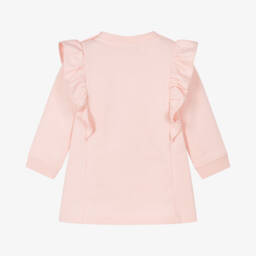 Moschino Baby-Girls Organic Cotton Pink Dress | Childrensalon Outlet