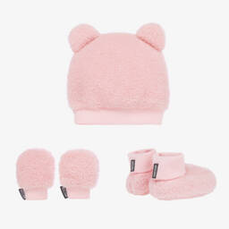 Moschino Baby-Girls Pink Cosy Fleece Set | Childrensalon Outlet