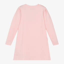Moschino Kid-Teen-Girls Pink Cotton Bear Dress | Childrensalon Outlet