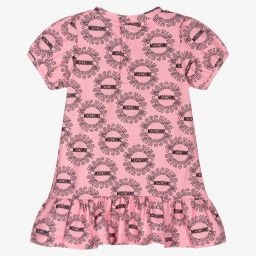 Moschino Малыши-Розовое хлопковое платье для девочек | Childrensalon Outlet